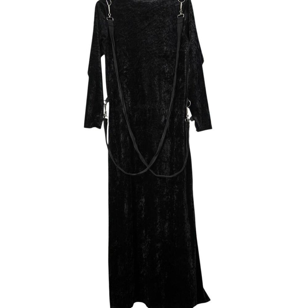Vintage MT:2 Crushed Velvet Bondage Maxi Dress